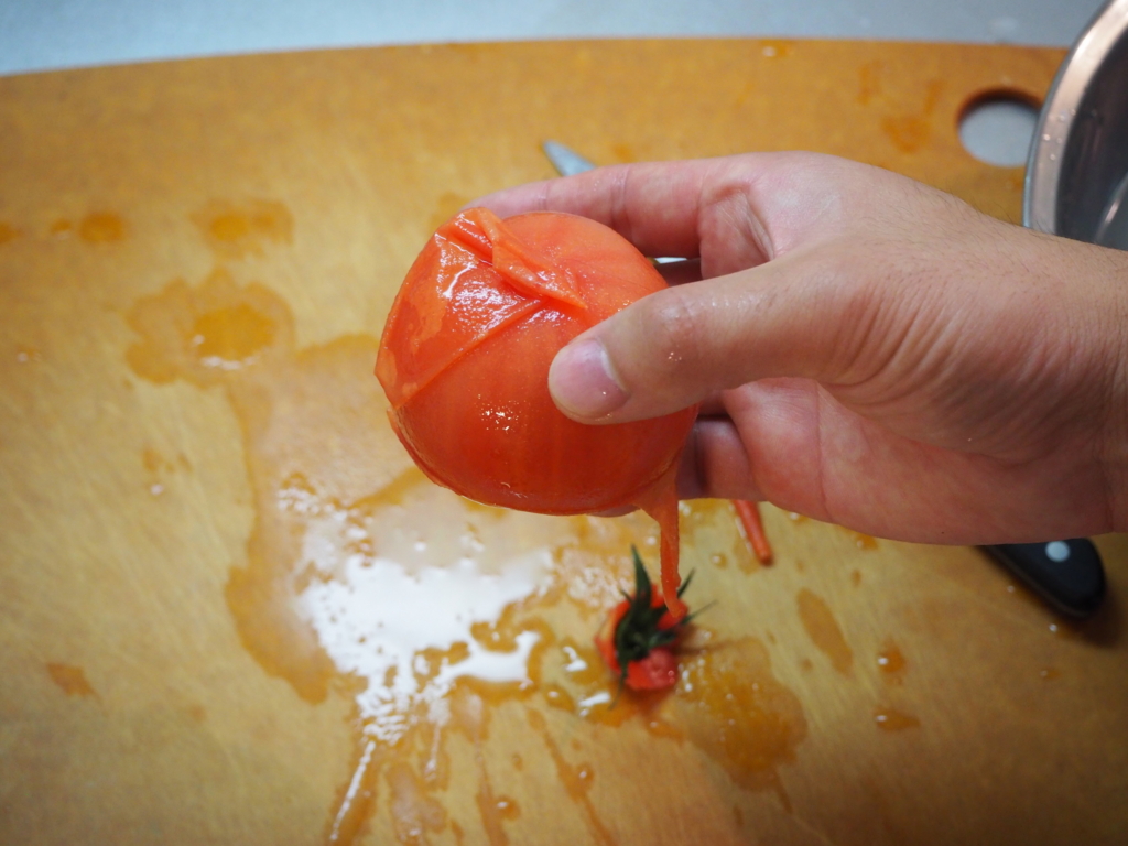 トマトの湯むき